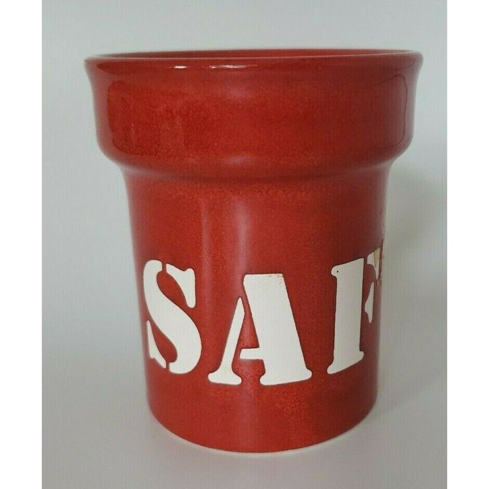 Vintage Waechtersbach Red Ceramic Saft "Juice" Made In West Germany (U28)